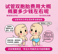 试管双胞胎费用大概要多少钱左右呢?孕宝来社区为你保价